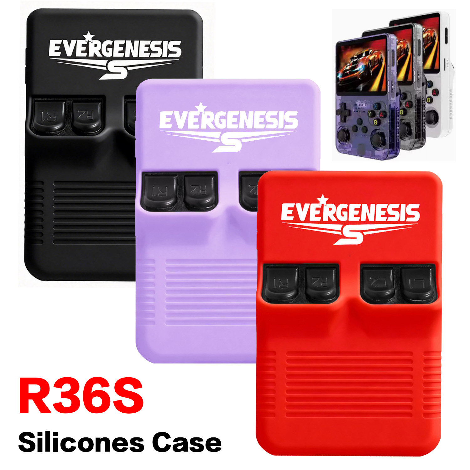Retro Handheld Game Console R36S - Custodia in silicone R36S per console
