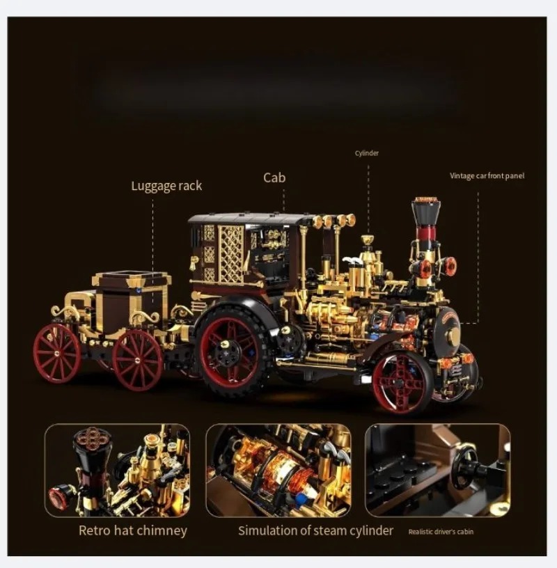 Building Blocks - Set Creativo di Costruzioni Vintage: Auto