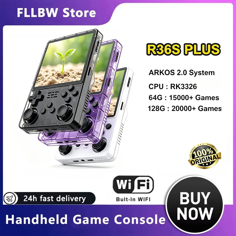 Retro Handheld Game Console R36S - FLLBW Originale Arkos R36s Plus Console