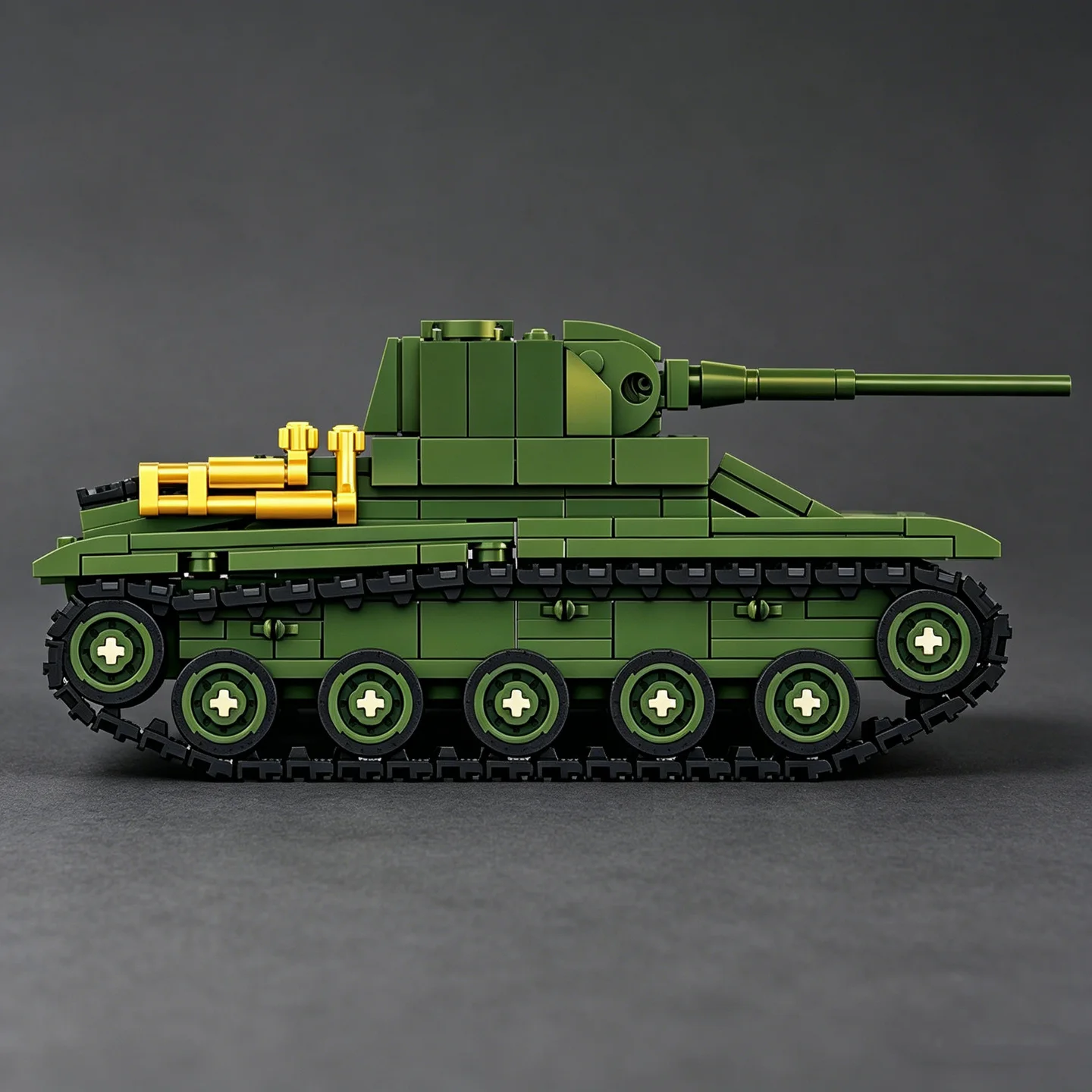 Lego Compatible Military Tank - Modello di Carro Armato Leggero T-70