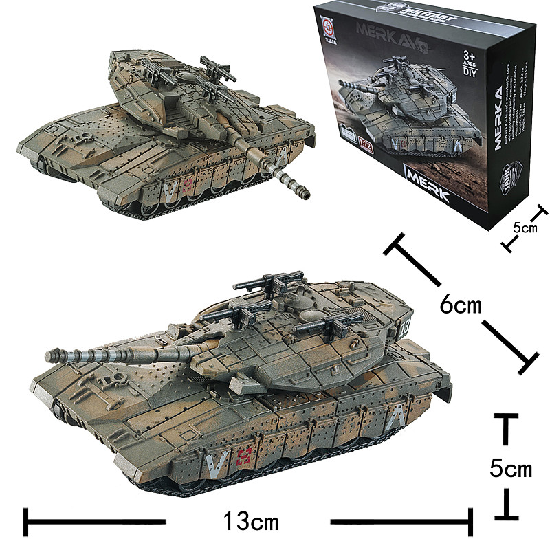 Lego Compatible Military Tank - 1/72 Israele Merkava Carro Armato di