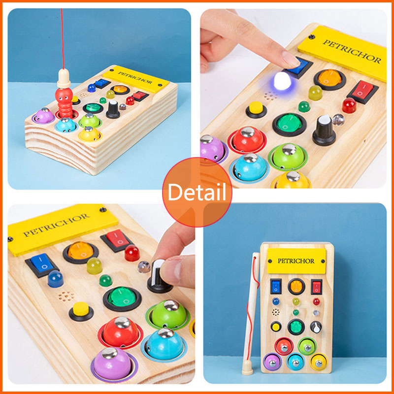 Giocattoli sensoriali da tavol - Montessori Wooden Busy Board Toddler recensione e prezzo