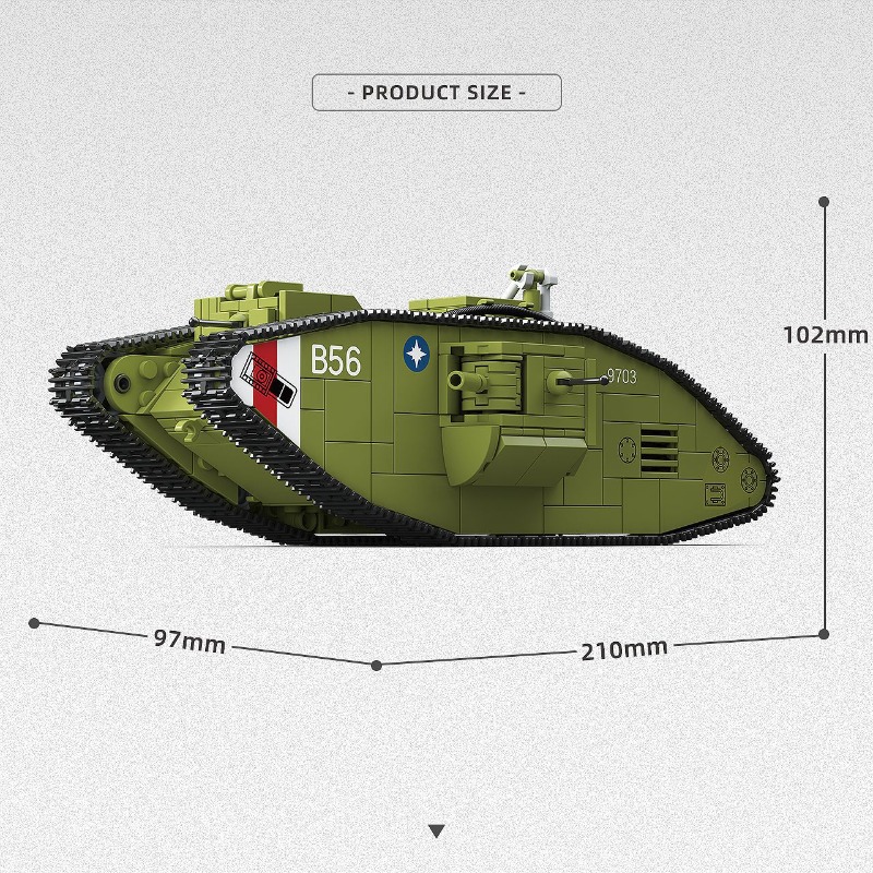 Set di Costruzioni Carro Armat - Lego Compatible Military Tank recensione e prezzo