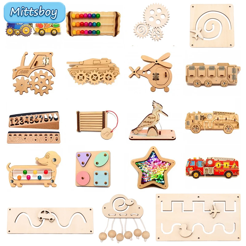 FAI DA TE Occupato Bordo Monte - Montessori Wooden Busy Board Toddler recensione e prezzo