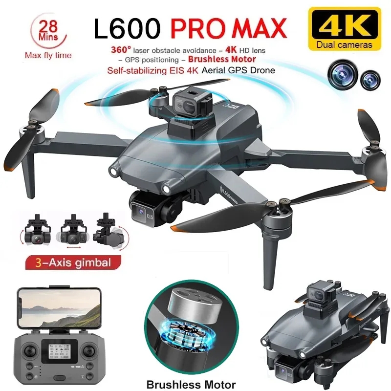 L600 PRO MAX GPS Drone Profess - Fpv Brushless Rc Drone 4K recensione e prezzo