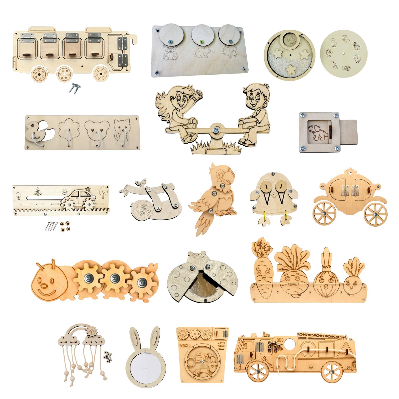 Componenti per Busy Board in L - Montessori Wooden Busy Board Toddler recensione e prezzo