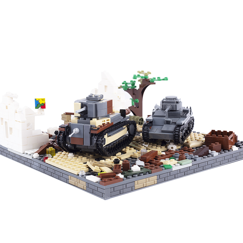WW2 giappone serbatoio militar - Lego Compatible Military Tank recensione e prezzo