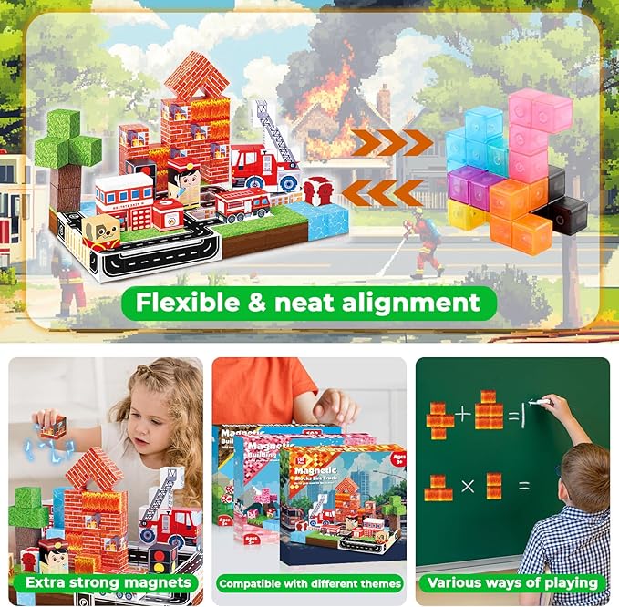 Blocchi magnetici 100 pezzi Co - Magnetic Building Tiles Set 100Pcs recensione e prezzo