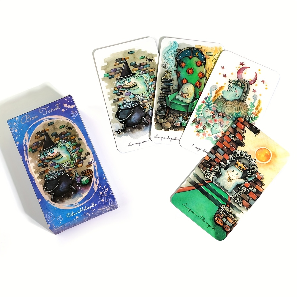 Boo Tarot Deck Fantasmi Carta  - Tarot Cards Deck With Guidebook recensione e prezzo